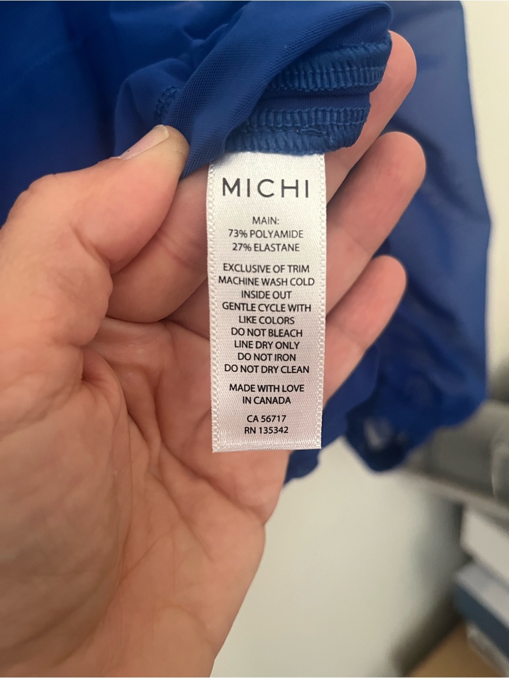 MICHI Bold Blue Hooded Windbreaker Jacket - Picture 3 of 10